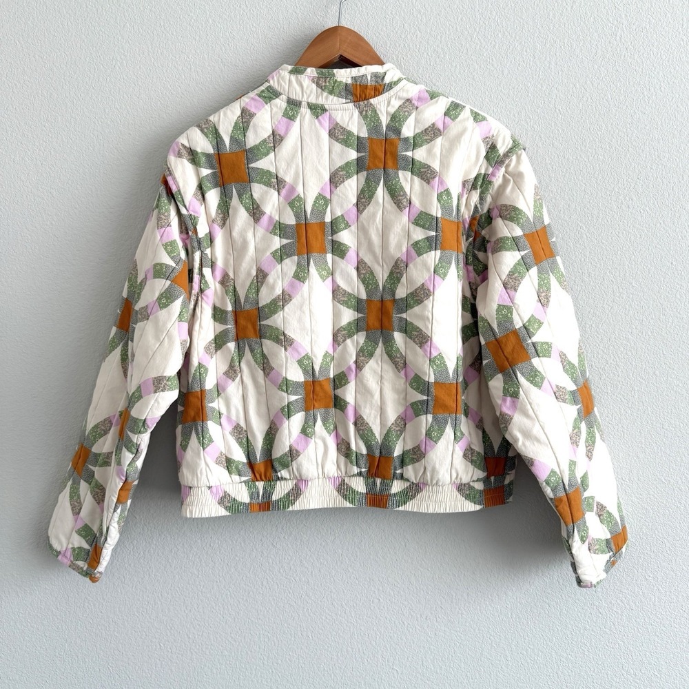 Quilted Patchwork Jacket Womens Medium Cottagecor… - image 6